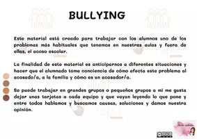 Vista previa - Tarjetas / Manipulativos - Bullying: Tarjetas de reflexión - página 3