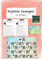 Vorschau - Arbeitsblätter - Digitale Lesespur: Die Strandbar - Deckblatt