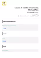 Vista previa - Unidades / Secuencias / Situaciones de Aprendizaje - ACTION VERBS ENGLISH PUZZLE - página 1