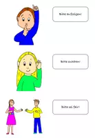 Vorschau - Arbeitsblätter - Klassenregeln - Bild- und Wortkarten und eine Vorlage für ein Leporello - Seite 2