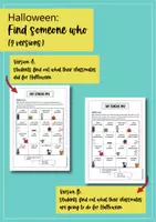 Aperçu - Affichage - Halloween: Find someone who... (Anglais) - Page 2