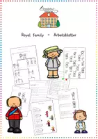 Vorschau - Arbeitsblätter - Royal Family – Arbeitsblätter & Stammbaum (Landeskunde Englisch / Stand 09/22) - Deckblatt
