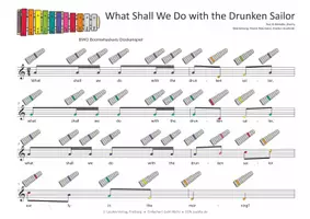 Vorschau - Audio-Dateien - Evergreens für Glockenspiele - What Shall We Do with the Drunken Sailor - Seite 1