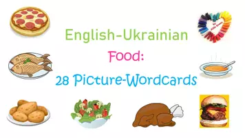 Vorschau - Fördermaterial/Inklusion - English-Ukrainian: Food 28 Picture-Wordcards - Seite 1