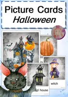 Vista previa - Tarjetas / Manipulativos - Picture Cards: Halloween (Inglés) - Portada
