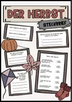 Vorschau - Arbeitsblätter - Steckbrief Herbst - Klasse 3.4.5 - Seite 1