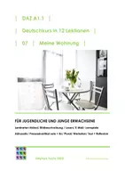 Vorschau - Unterrichtsreihen - DaZ-Kurs A1.1-07 Meine Wohnung/ Akkusativ/ Wortarten - Deckblatt