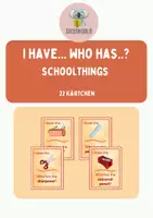 Vorschau - Spiele - 6er Paket _ I have Who has? hobbies, colours & numbers, schoolthings, opposites, fruits & vegetables, animals - Seite 1
