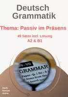 Vorschau - Stundenentwürfe - DAF/DAZ Grammatik: Übungen Passiv im Präsens, Daf, Daz, Vorgangspassiv, Deutsch, mit Antworten, Arbeitsblatt, A2, B1 - Deckblatt