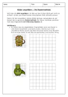 Vorschau - Arbeitsblätter - Kunst Bilder vergrößern mit der Rastermethode - Deckblatt