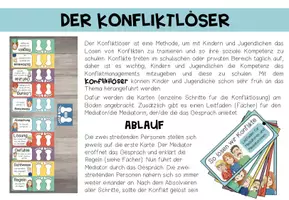 Vorschau - Aufgabenkarten - Der Konfliktlöser - Konflikte lösen leicht gemacht! - Seite 1