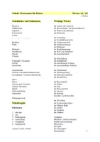 Vista previa - Hojas de trabajo - Schule: Wortschatz für Eltern (mit Artikelübung) A1/A2 - página 1