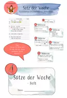 Vorschau - Poster - Satz der Woche Visualisierung, Übersicht und Beispiel - Deckblatt