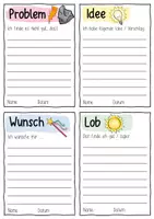 Vorschau - Arbeitsblätter - Klassenrat - Arbeitsblätter, Protokoll, Rednerliste, Anliegen und mehr - Seite 1