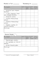 Vorschau - Anderer Materialtyp - Rückmeldung - Rückmeldebogen Mitarbeit / Kompetenzraster - Deckblatt