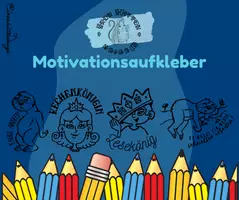 Vorschau - Mal- und Bastelvorlagen - Motivationsaufkleber für jeder/German Reward Stickers 3. - Deckblatt