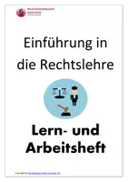 Vorschau - Stundenentwürfe - Einführung in die Rechtslehre - Deckblatt