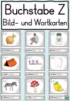 Vorschau - Präsentationen/Tafelbilder - Buchstabe Z - Bild- und Wortkarten - Buchstabeneinführung DaZ / Deutsch - Deckblatt