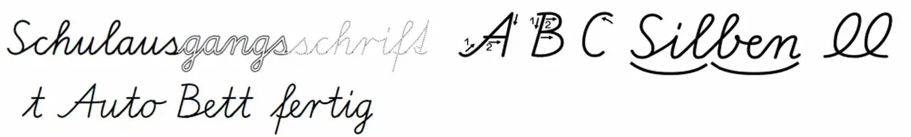 Vorschau - selbst erstellte Schriftarten - SAS - Software für Windows (Word/LibreOffice) Download - Seite 1