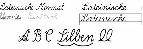 Vorschau - selbst erstellte Schriftarten - LA - Software für Windows (Word/LibreOffice) Download - Seite 1