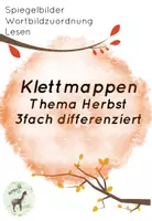 Vorschau - Arbeitsblätter - Materialpaket Herbst Lesen und Schreiben (wachsend) - Deckblatt