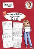 Vorschau - Arbeitsblätter - Buchstabe D Arbeitsblätter | Einführung Druckschrift Klasse 1 - Deckblatt
