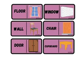 Vista previa - Juegos / Gamificación - Domino parts of the house 2 - página 1