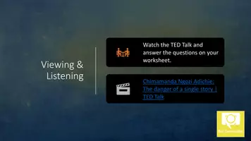 Vorschau - Arbeitsblätter - Englisch Oberstufe - Nigeria - TED Talk "The danger of a single story" - Chimamanda Adichie - Seite 3