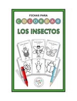 Vista previa - Hojas de trabajo - FICHAS PARA COLOREAR LOS INSECTOS ANIMALES - Portada