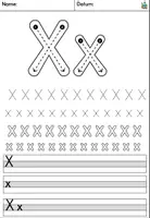 Vorschau - Arbeitsblätter - Buchstabe X - Buchstabeneinführung - Buchstabenblatt DaZ / Deutsch - Deckblatt