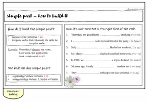 Vorschau - Arbeitsblätter - Simple Past & Present Perfect: Flipbook - Seite 2