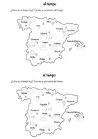 Vorschau - Arbeitsblätter - Beschreibung des Wetters mit einer Landkarte - el tiempo - Seite 2