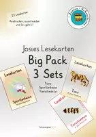 Vorschau - Spiele - Lesespiele/Lesekarten - 3-PACK - Klasse 1 bis 3 - Deckblatt