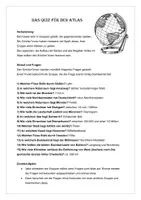 Vorschau - Stundenentwürfe - FREEBIE! Atlasarbeit: Quiz für den Atlas (spielerische Gruppenarbeit, Erdkunde) - Seite 3