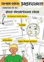 Vorschau - Arbeitsblätter - Gesunde Ernährung Arbeitsblätter: Ballaststoffe-Arbeitsblätter Paket für die SEK 1 - Deckblatt