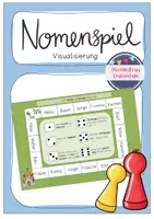 Vorschau - Spiele - Nomenspiel (2.Klasse, Nomen, Wortarten) - Deckblatt