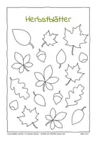 Vorschau - Arbeitsblätter - Ausmalbilder Herbst: 12 kreative Motive - Seite 2