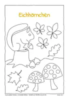Vorschau - Arbeitsblätter - Ausmalbilder Herbst: 12 kreative Motive - Seite 3