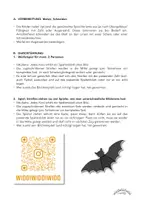 Vorschau - Spiele - Puzzle, Würfelspiel & Schneideübung „FLEDERMAUS“ (Zahlen bis 6 & Würfel) - Seite 1