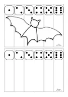 Vorschau - Spiele - Puzzle, Würfelspiel & Schneideübung „FLEDERMAUS“ (Zahlen bis 6 & Würfel) - Seite 3