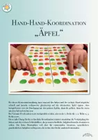 Vorschau - Spiele - HAND-HAND-KOORDINATION „Äpfel / Apfel“ - Deckblatt