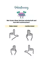 Vorschau - Aufgabenkarten - Gehirntraining 1 - Handgymnastik - Konzentrationsübungen - Seite 2
