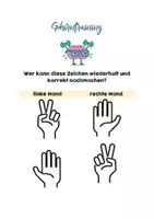 Vorschau - Aufgabenkarten - Materialpaket - Konzentrationsübungen - Handgymnastik - Seite 3
