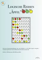 Vorschau - Arbeitsblätter - LOGISCHE REIHEN „ÄPFEL“ - Deckblatt