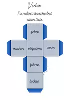 Vorschau - Spiele - Würfelspiel Verben - Deckblatt