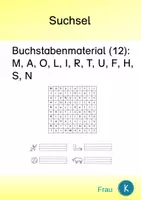 Vorschau - Arbeitsblätter - Suchsel für den Anfangsunterricht/Förderunterricht - Deckblatt