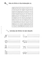 Vorschau - Arbeitsblätter - Suchsel für den Anfangsunterricht/Förderunterricht - Seite 1