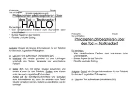 Vorschau - Arbeitsblätter - Philosophen über den Tod: SuS erstellen ein Tafelbild eigenständig - Seite 2