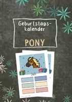 Vorschau - Mal- und Bastelvorlagen - Geburtstagskalender PONY - PFERD - zum Beschriften mit 6 Namen - Deckblatt