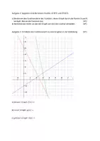 Vorschau - Arbeitsblätter - Klassenarbeit Lineare Funktionen (+Lösung) - Seite 1
